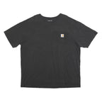 CARHARTT Mens Black Pocket T-Shirt XL Short Sleeve Crew Neck Workwear