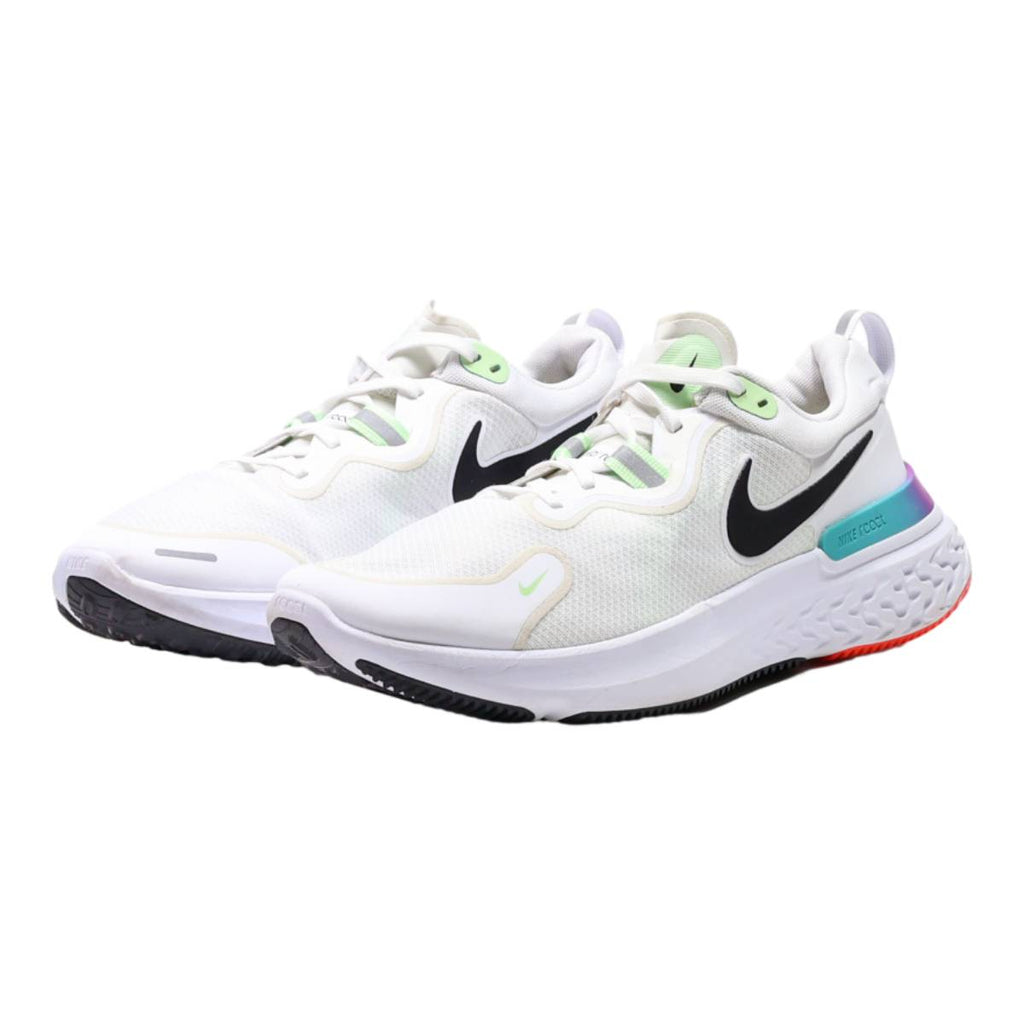 NIKE React Miler Sneaker Trainers White Synthetic Womens UK 9.5