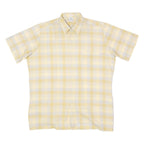 Mens Shirt Yellow 90s Plaid XL