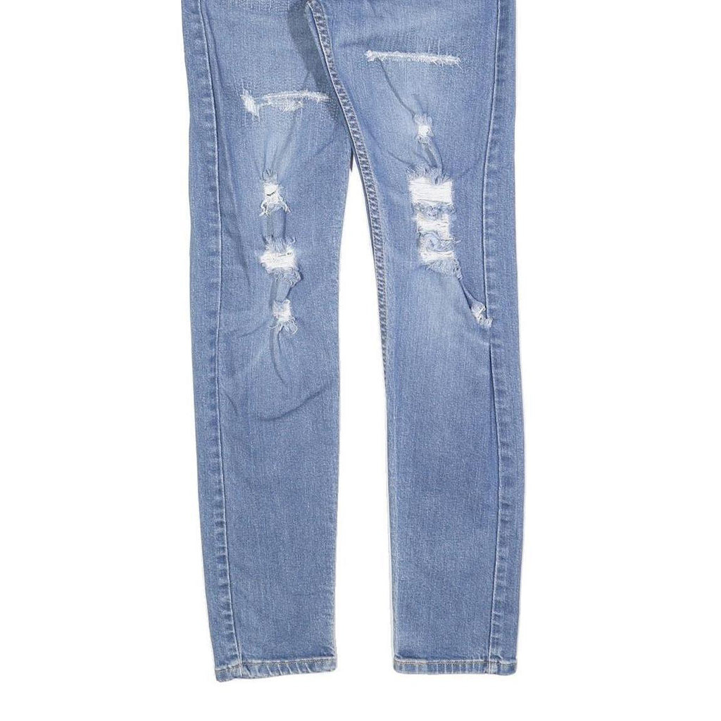 LEVI'S 512 Tapered Mens Jeans Blue Slim Tapered Denim Medium W27 L32 Distressed