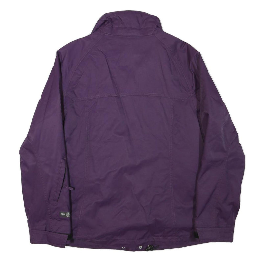 BELOW ZERO Mens Purple & Black Outdoor Zip Up Jacket L Polyester Blend Woven