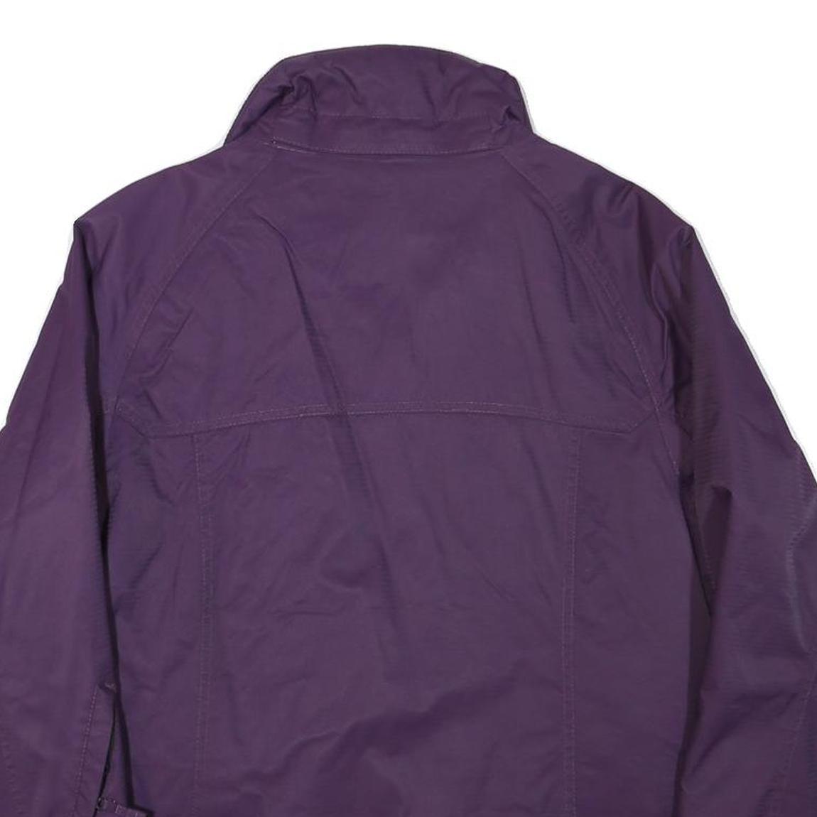 BELOW ZERO Mens Purple & Black Outdoor Zip Up Jacket L Polyester Blend Woven