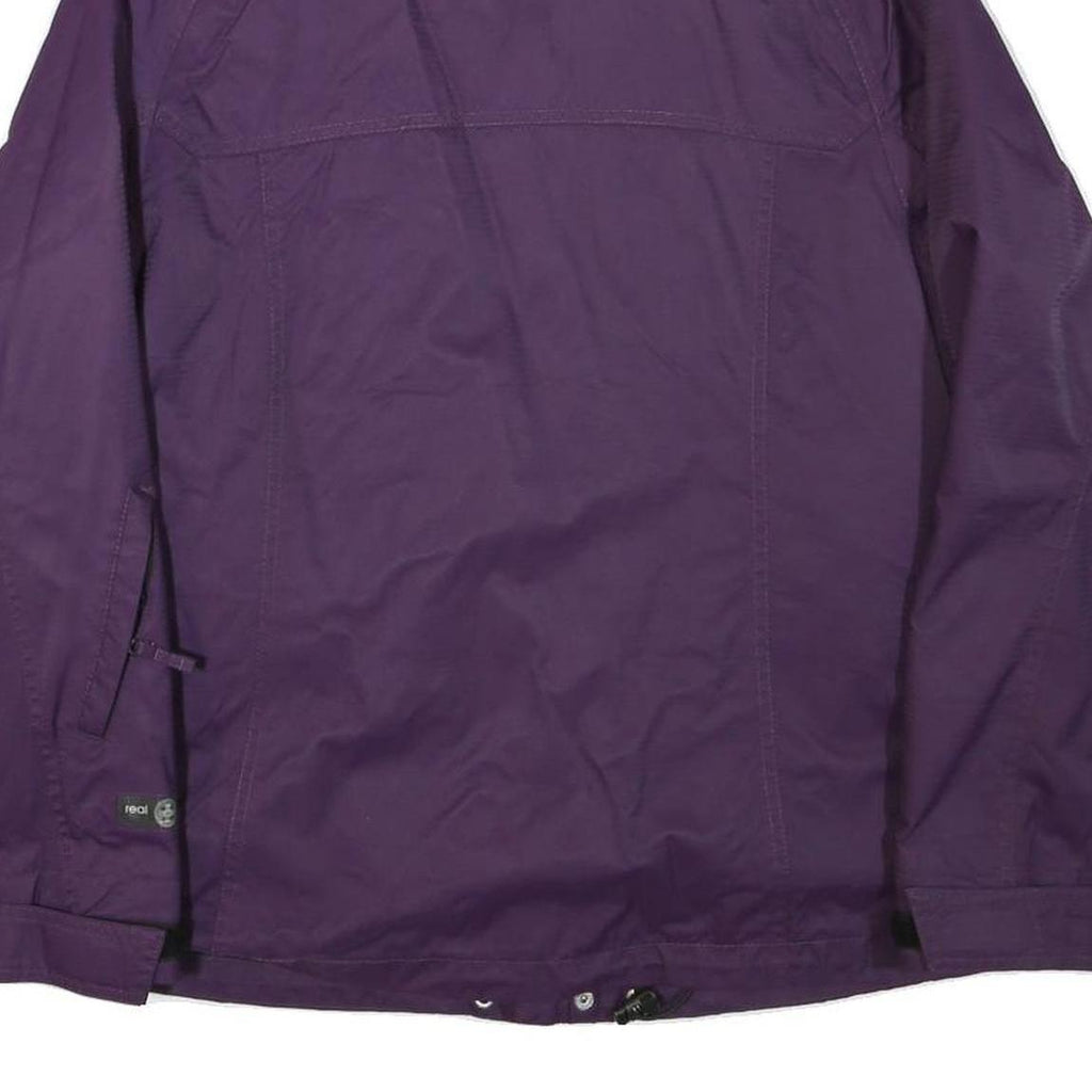 BELOW ZERO Mens Purple & Black Outdoor Zip Up Jacket L Polyester Blend Woven