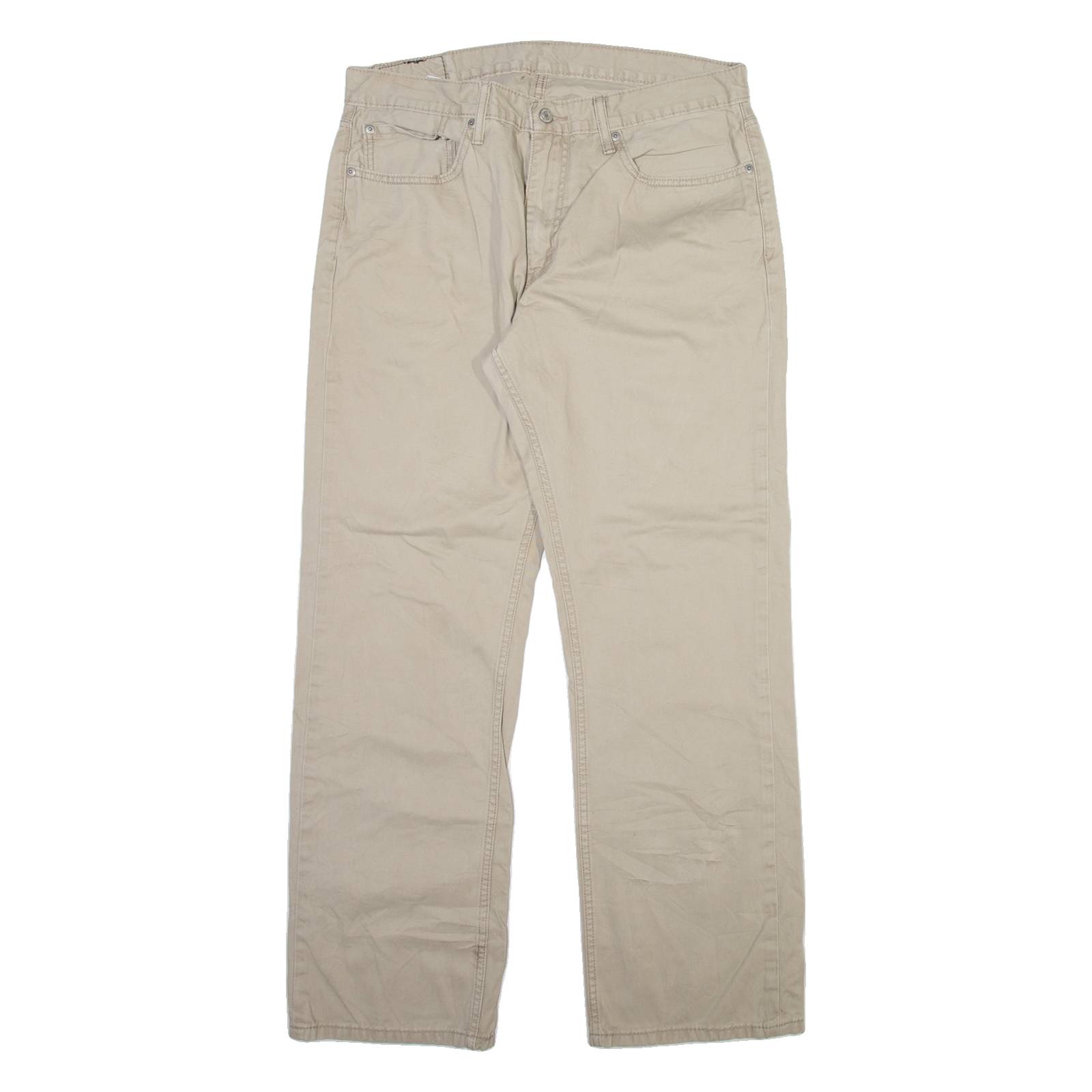 LEVI'S 559 Mens Trousers Beige Relaxed Straight W34 L31