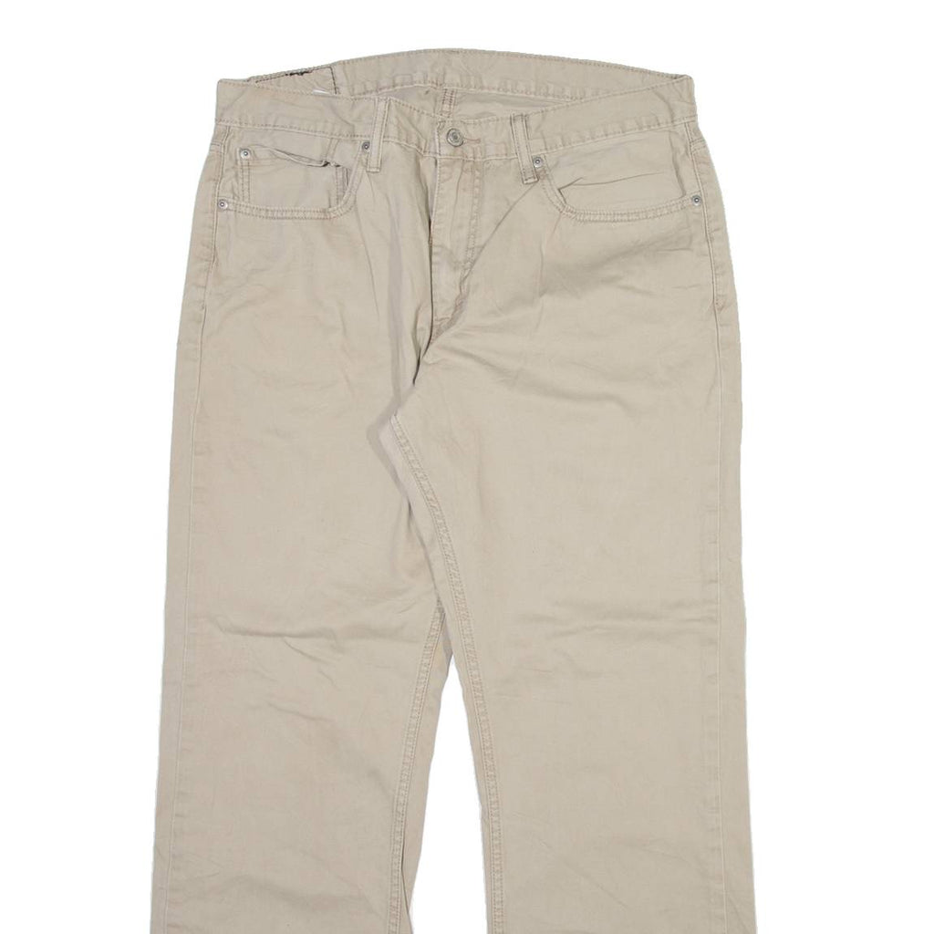 LEVI'S 559 Mens Trousers Beige Relaxed Straight W34 L31