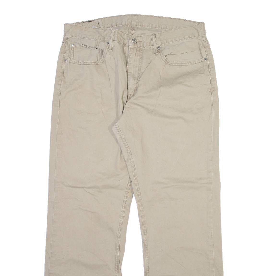 LEVI'S 559 Mens Trousers Beige Relaxed Straight W34 L31
