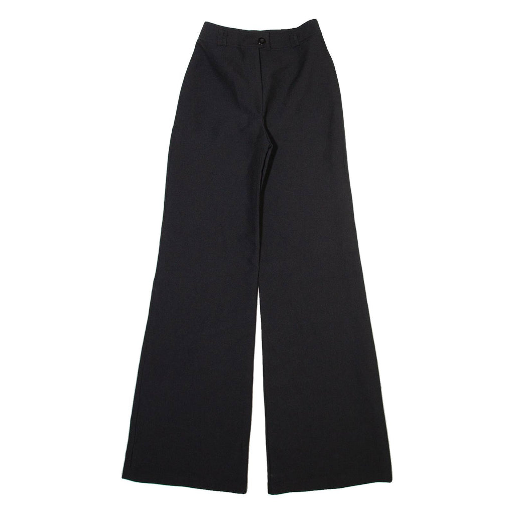 MADIES Womens Trousers Black Slim Wide-Leg W24 L34
