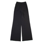 MADIES Womens Trousers Black Slim Wide-Leg W24 L34