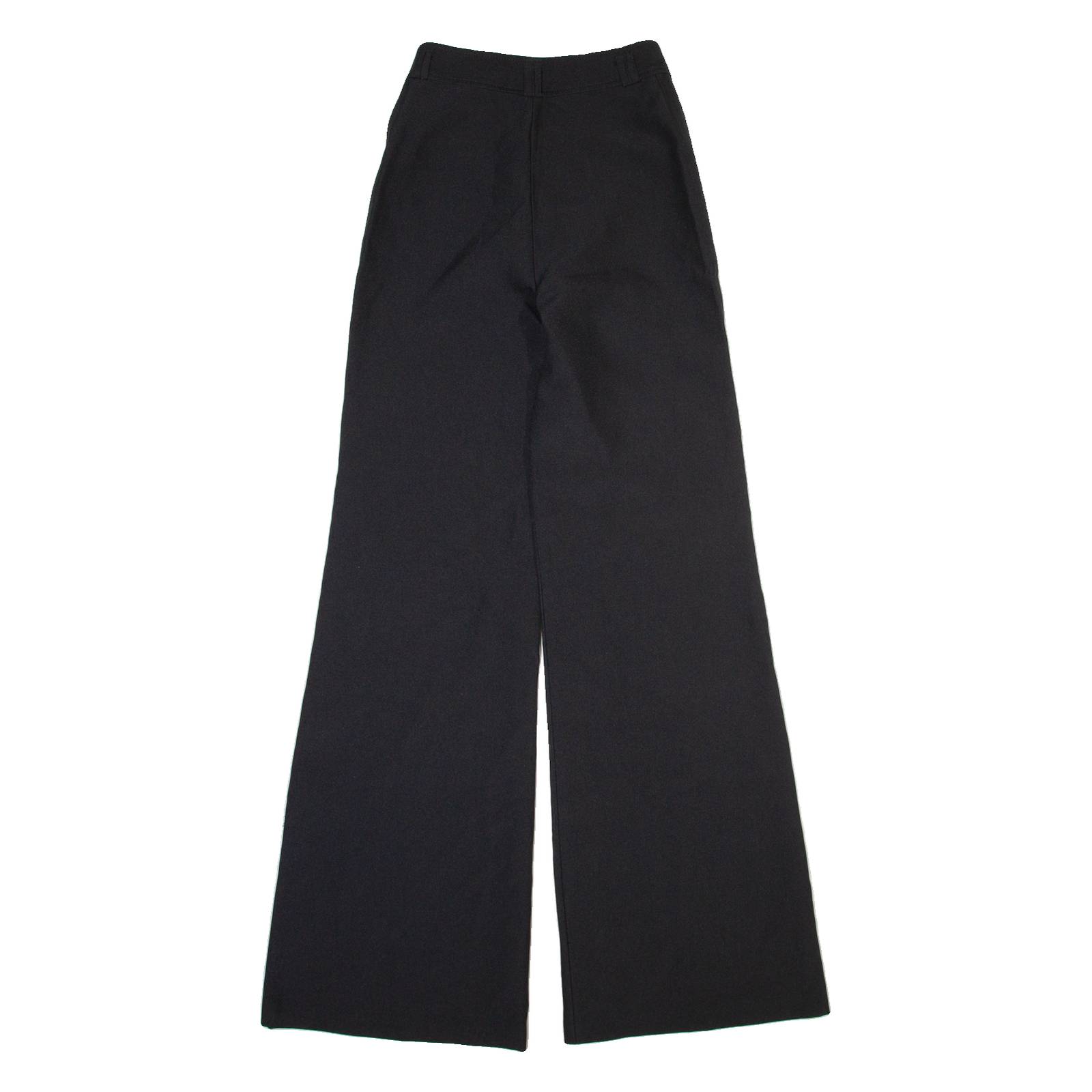 MADIES Womens Trousers Black Slim Wide-Leg W24 L34