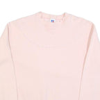 RUSSELL ATHLETIC Womens Pink Crew Neck L Cotton Blend Casual Lightweight
