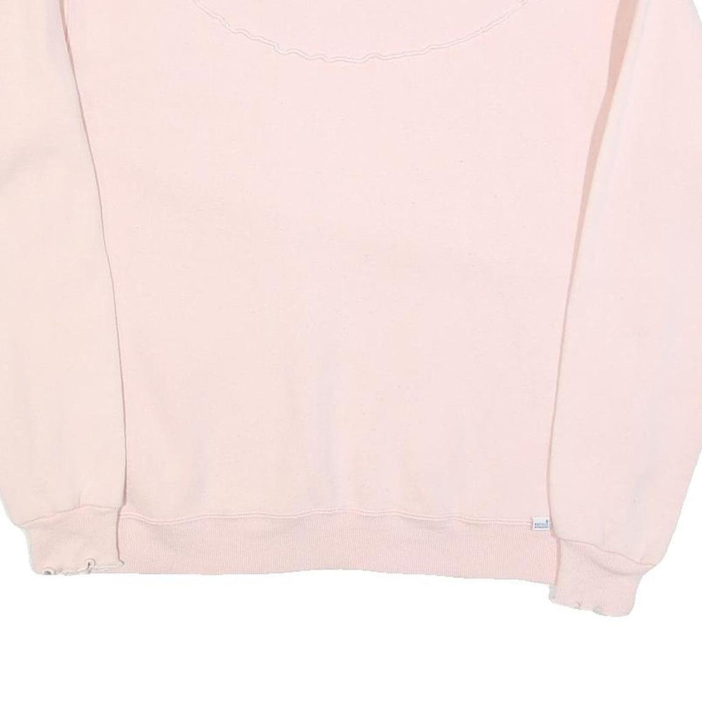 RUSSELL ATHLETIC Womens Pink Crew Neck L Cotton Blend Casual Lightweight