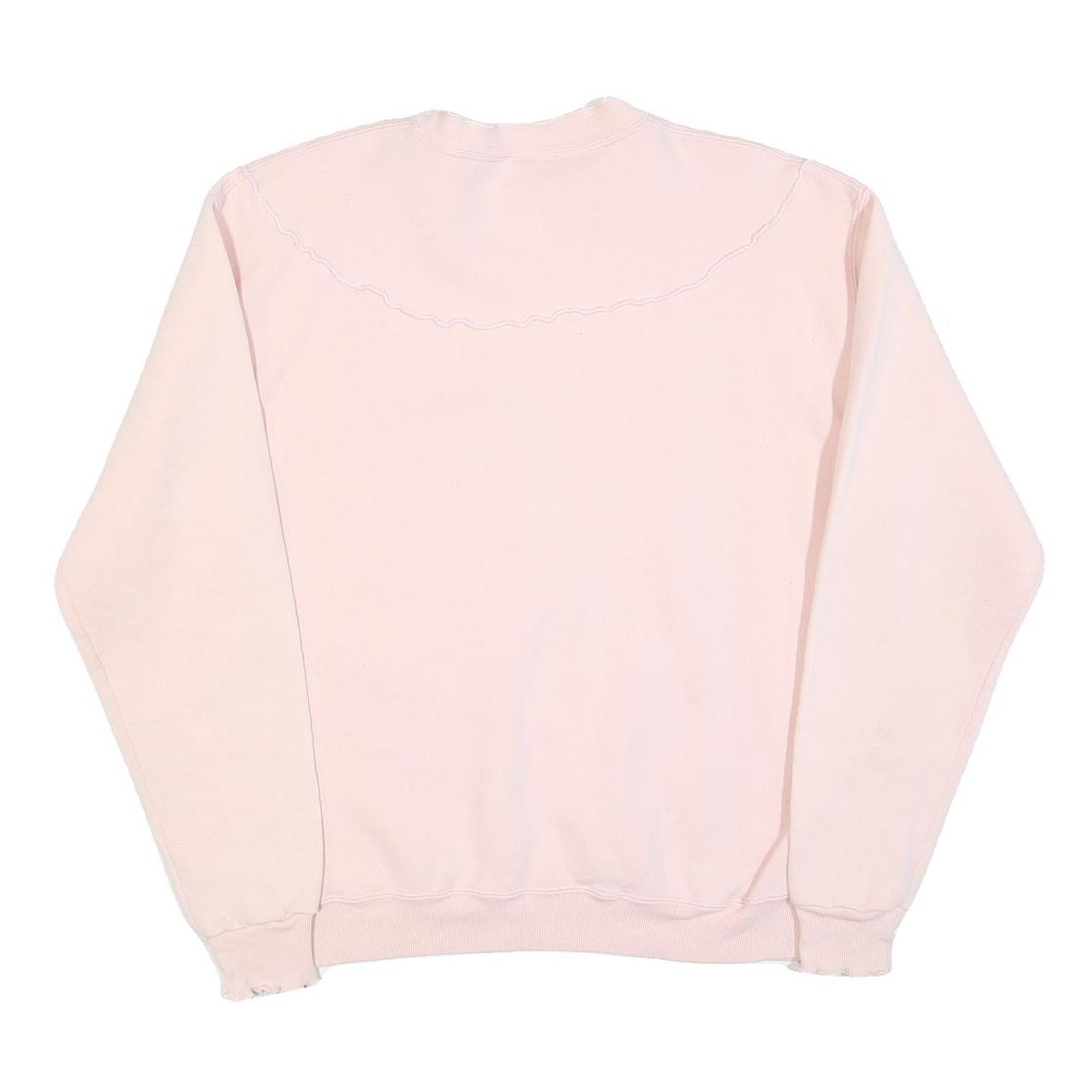 RUSSELL ATHLETIC Womens Pink Crew Neck L Cotton Blend Casual Lightweight