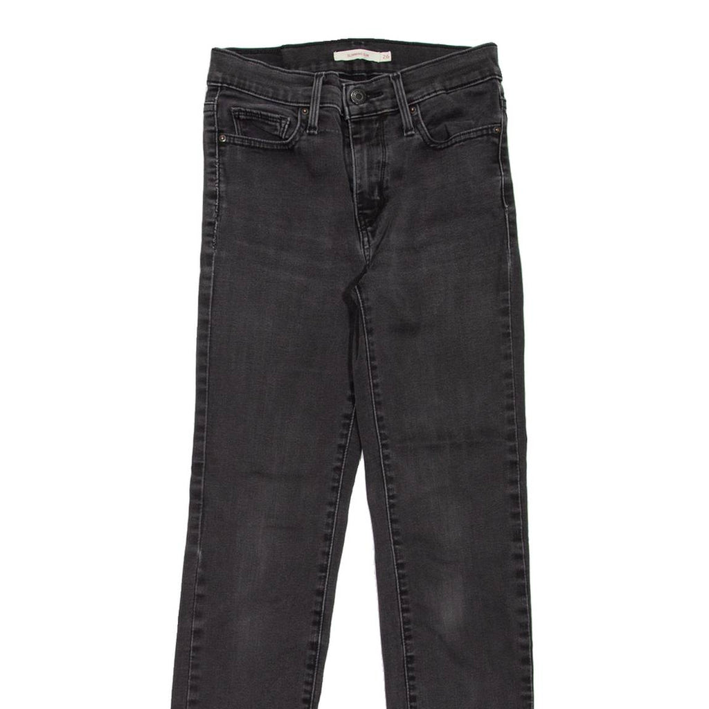 LEVI'S Slimming Womens Jeans Grey Slim Straight W26 L30