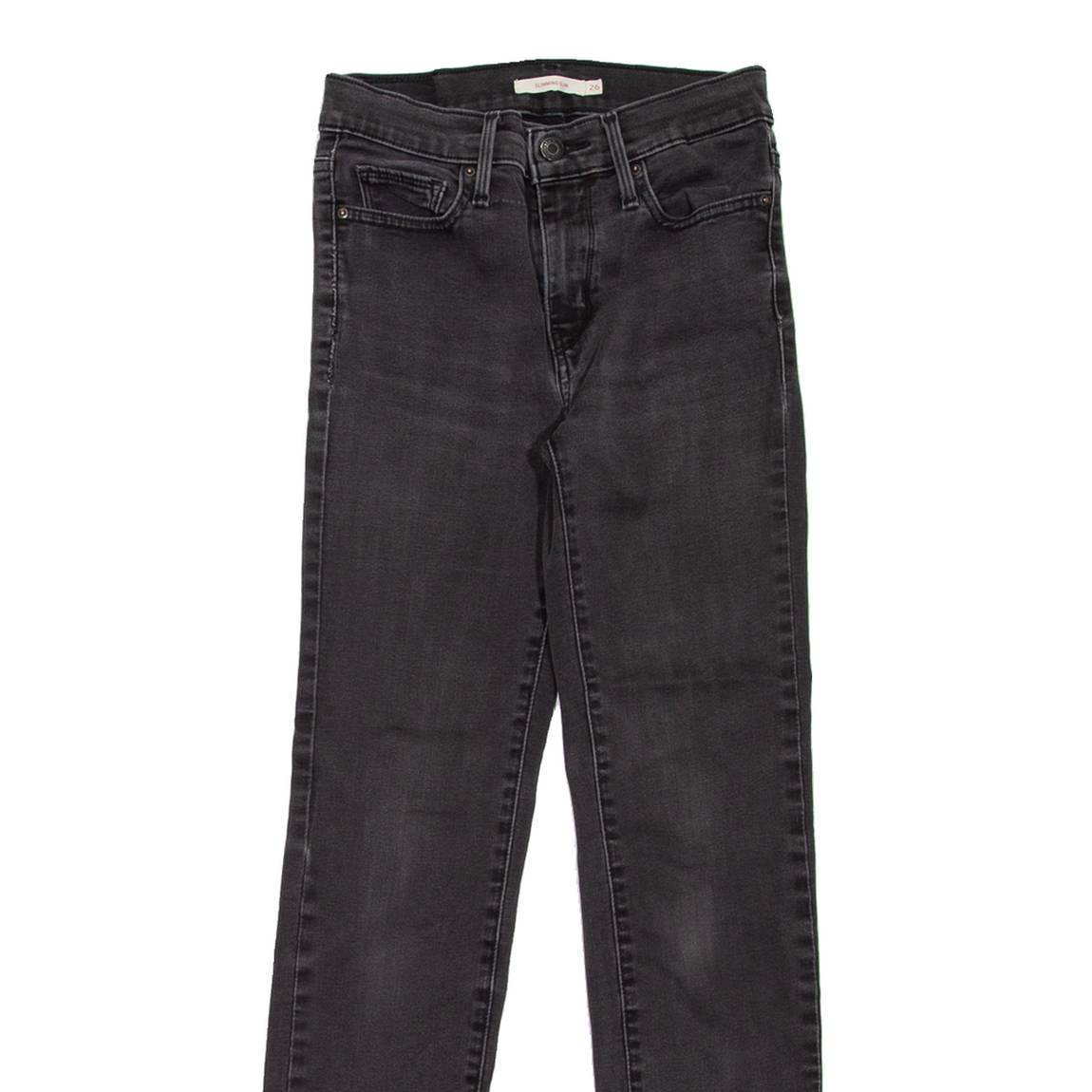 LEVI'S Slimming Womens Jeans Grey Slim Straight W26 L30