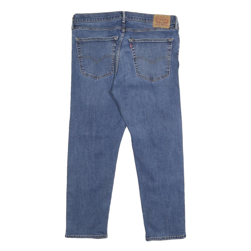 LEVI'S 502 Mens Jeans Blue Slim Straight Denim Medium W36 L29 Zip Closure