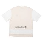 ADIDAS Womens T-Shirt Cream UK 10
