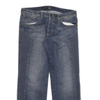 JUST CAVALLI Womens Blue Regular Straight Denim Medium W32 L29 Button Closure