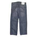 JUST CAVALLI Womens Blue Regular Straight Denim Medium W32 L29 Button Closure