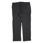 DICKIES Mens Regular Fit Black Cotton Blend Straight Leg Trousers W40 L32