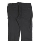 DICKIES Mens Regular Fit Black Cotton Blend Straight Leg Trousers W40 L32