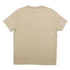 DKNY Mens Beige Cotton Blend T-Shirt M Short Sleeve Crew Neck Plain Casual