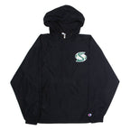 CHAMPION Mens Pullover Jacket Black USA Hooded M