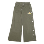 ELLESSE Womens Joggers Green Slim Wide-Leg S W27 L26 Heritage Logo Casual