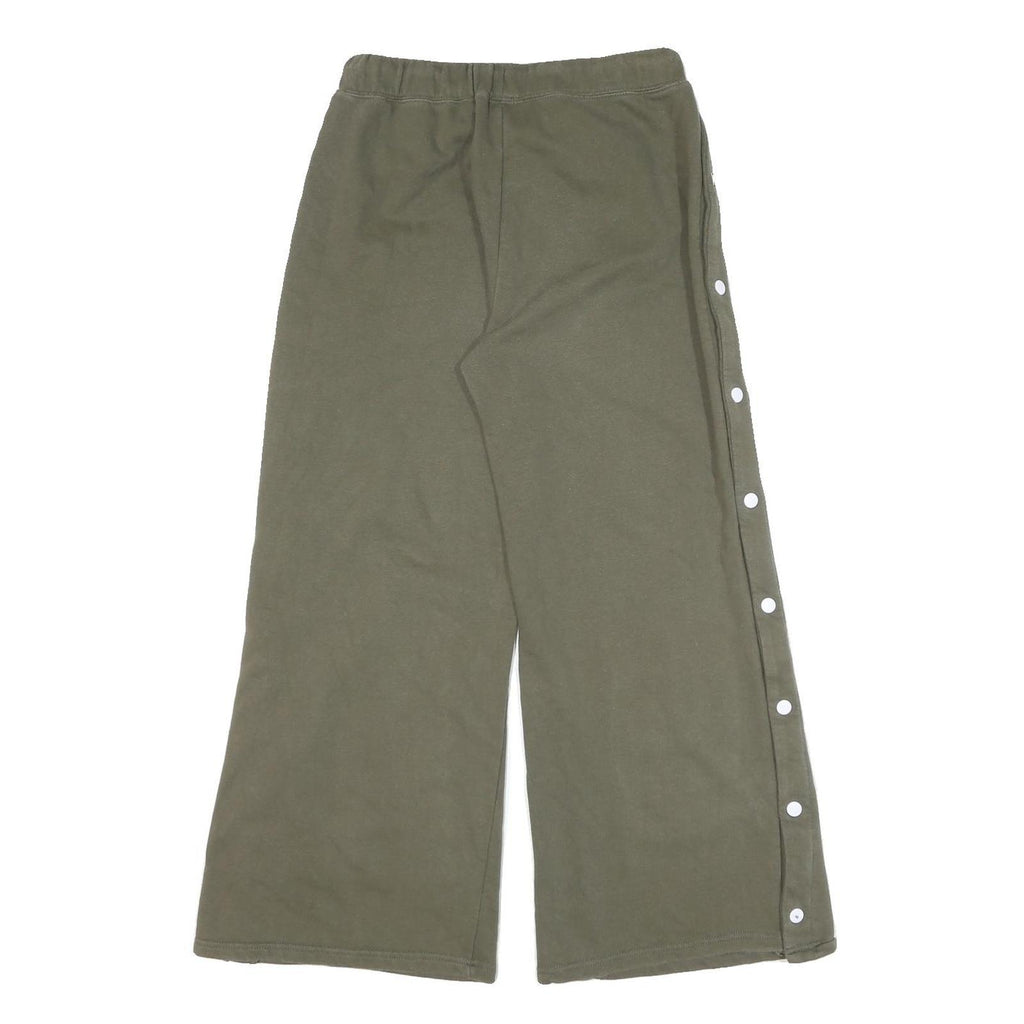 ELLESSE Womens Joggers Green Slim Wide-Leg S W27 L26 Heritage Logo Casual