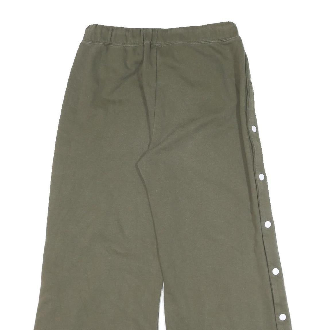 ELLESSE Womens Joggers Green Slim Wide-Leg S W27 L26 Heritage Logo Casual