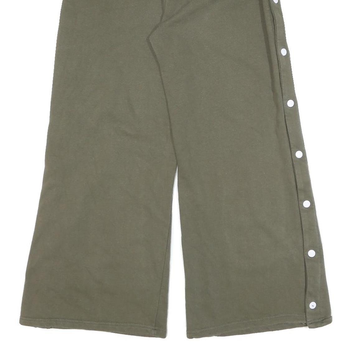 ELLESSE Womens Joggers Green Slim Wide-Leg S W27 L26 Heritage Logo Casual