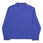 NAUTICA Mens Blue Pullover Sweatshirt M Cotton Blend Zip Collar Casual Wear