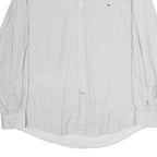 TOMMY HILFIGER Mens White Shirt XL Classic Cotton Long Sleeve Button Formal