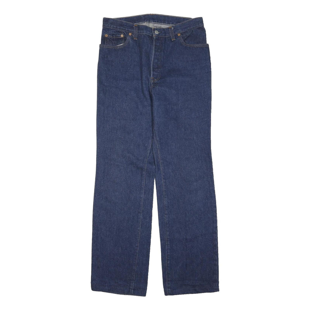 LEVI'S 501 Mens Jeans Blue Regular Straight Denim Raw W32 L31 Button Fly Classic