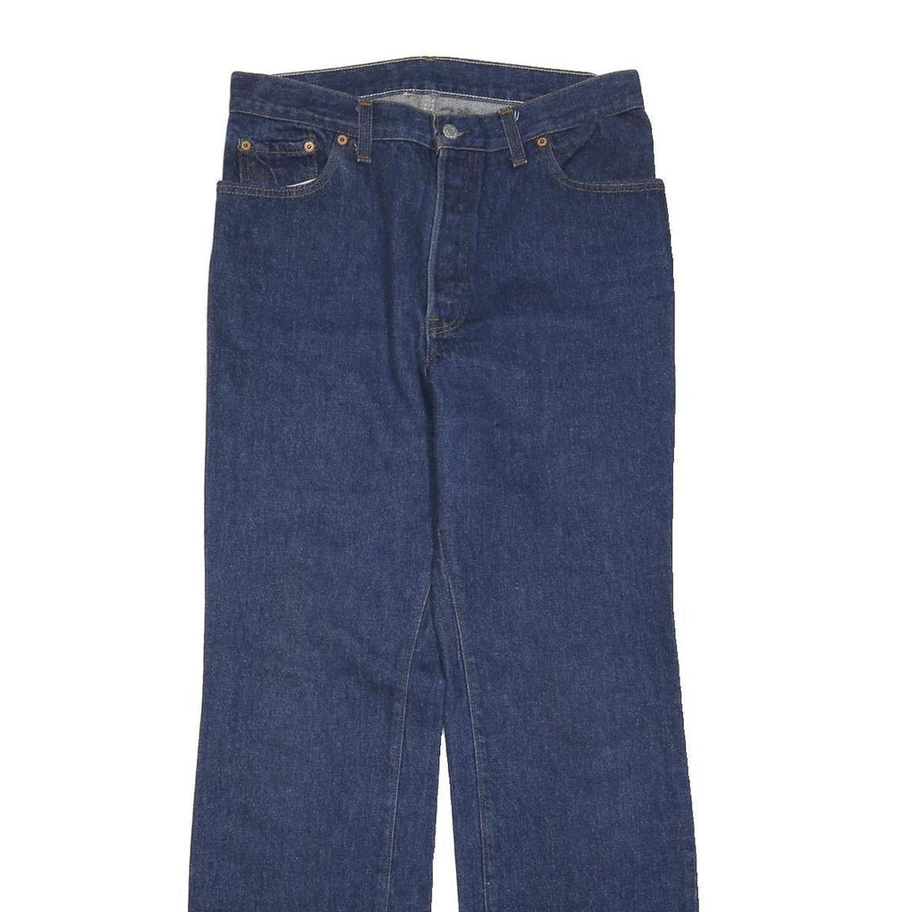 LEVI'S 501 Mens Jeans Blue Regular Straight Denim Raw W32 L31 Button Fly Classic