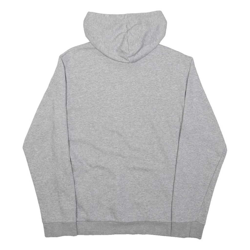 ADIDAS Mens Grey Hoodie S Cotton Blend Pullover Hooded Sweatshirt