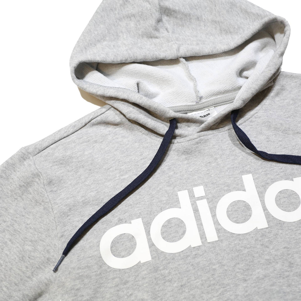 ADIDAS Mens Grey Hoodie S Cotton Blend Pullover Hooded Sweatshirt
