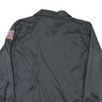 BIRDIE Mens Black Firefighter Button Jacket M Cotton Blend Casual Retro