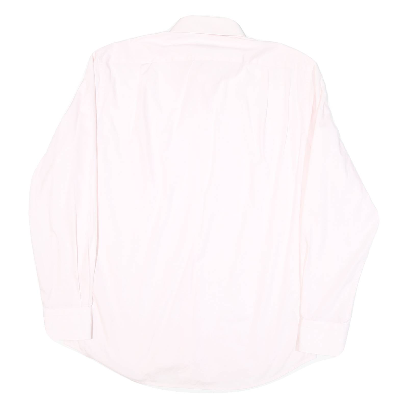 BOSS Mens Pink Plain Formal Shirt L Cotton Blend Button Collar Classic Fit