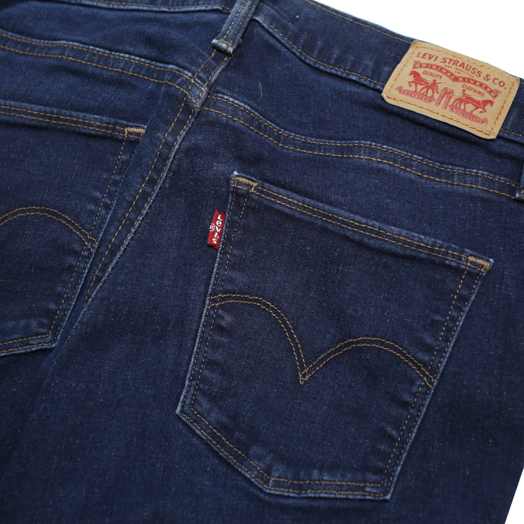 LEVI'S Slimming Womens Jeans Blue Slim Skinny Denim W29 L32 Classic Zip