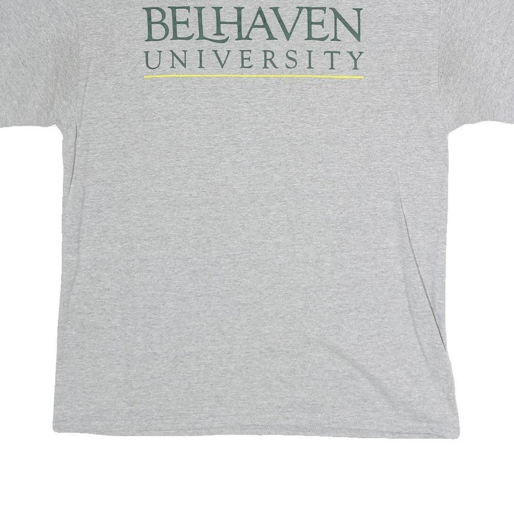 CHAMPION Mens Grey Bellhaven University Graphic T-Shirt L Crew Neck Short Sleeve