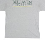 CHAMPION Mens Grey Bellhaven University Graphic T-Shirt L Crew Neck Short Sleeve