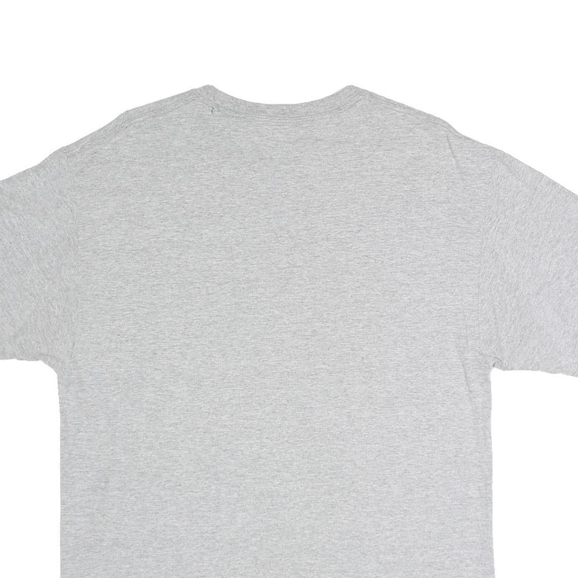 CHAMPION Mens Grey Bellhaven University Graphic T-Shirt L Crew Neck Short Sleeve