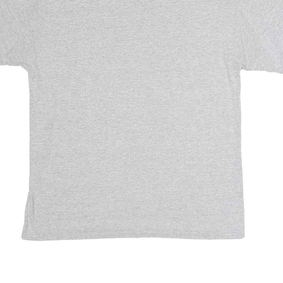 CHAMPION Mens Grey Bellhaven University Graphic T-Shirt L Crew Neck Short Sleeve