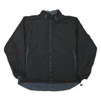 WILSON Mens Black & Grey Zip Jacket XL Polyester Blend Plain Lightweight Casual