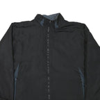 WILSON Mens Black & Grey Zip Jacket XL Polyester Blend Plain Lightweight Casual