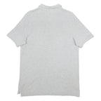 NIKE Mens Grey Short Sleeve Plain Polo Shirt M Cotton Casual Sportswear