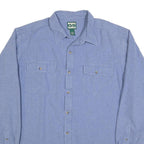 GUIDE SERIES Mens Blue Shirt XL Cotton Blend Classic Button Pocket