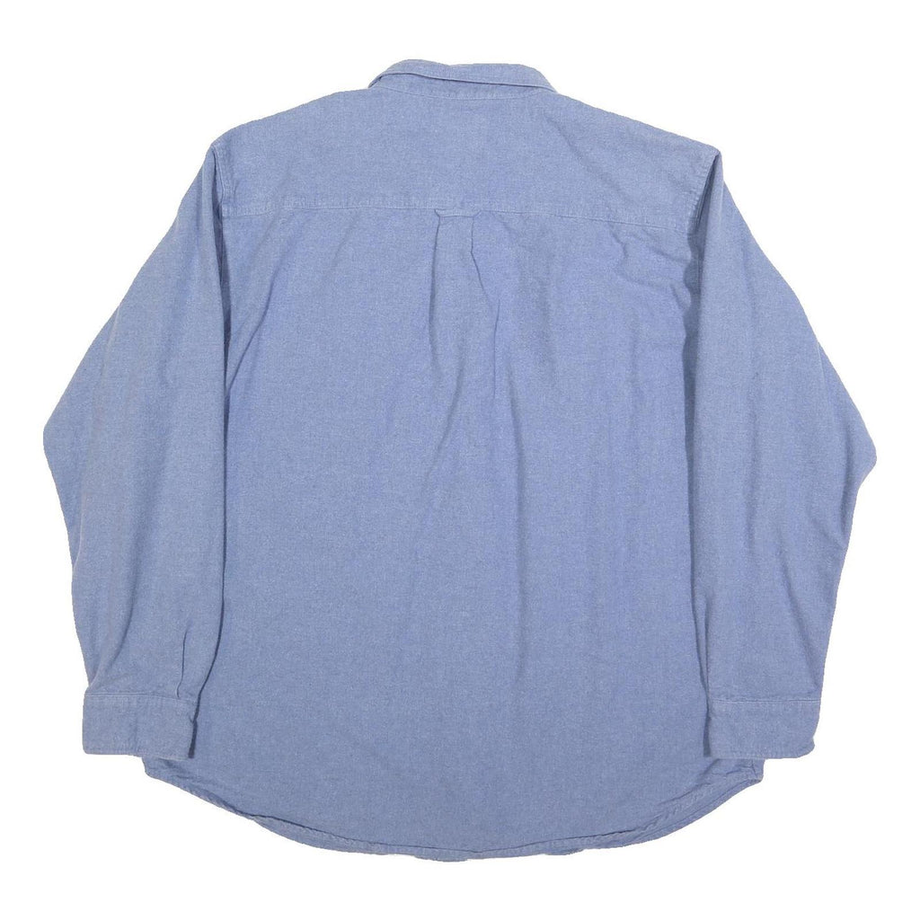 GUIDE SERIES Mens Blue Shirt XL Cotton Blend Classic Button Pocket