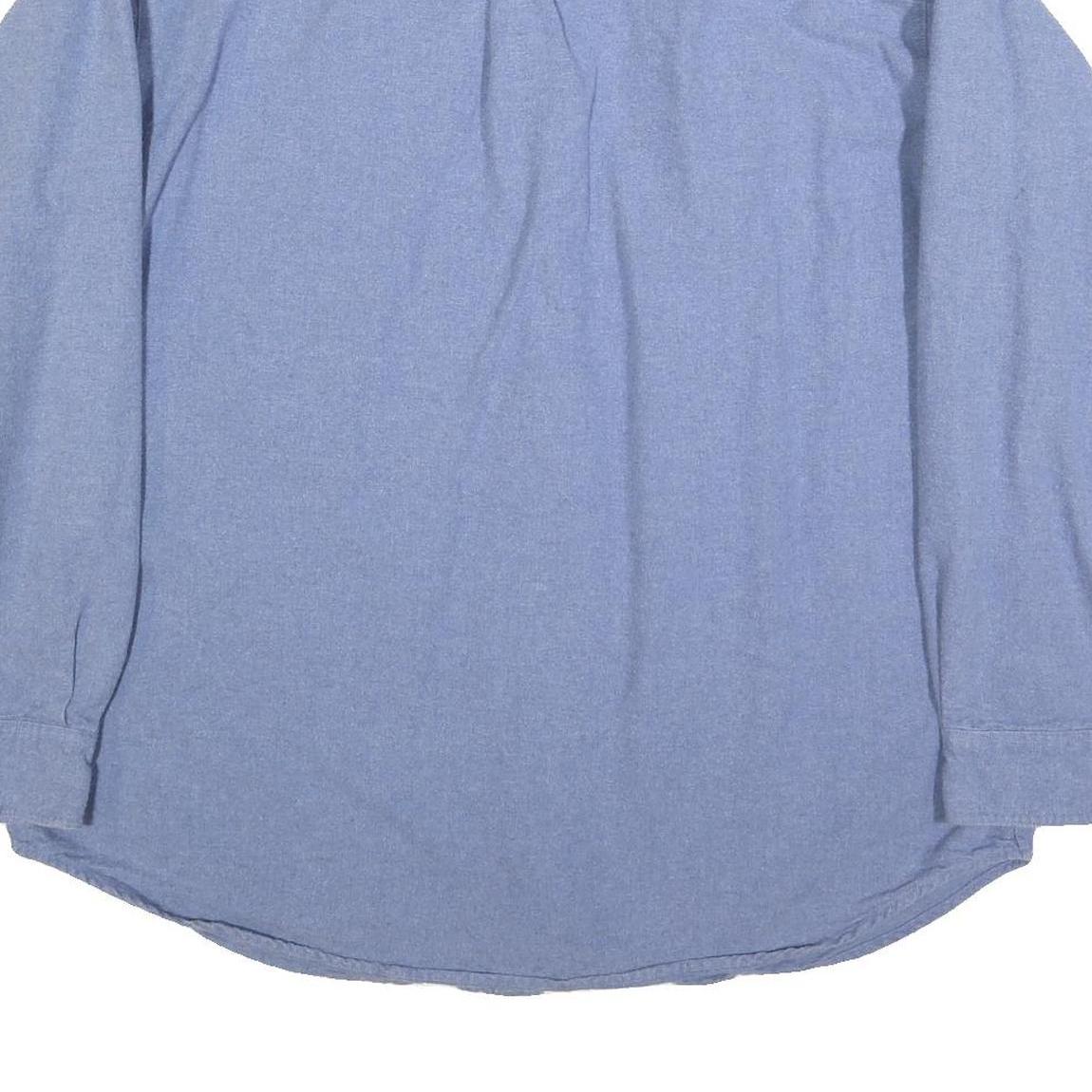 GUIDE SERIES Mens Blue Shirt XL Cotton Blend Classic Button Pocket