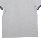 TED BAKER Mens Grey Blue Short Sleeve Plain M Cotton Blend Polo Shirt Casual